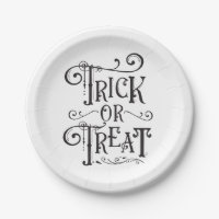 Trick or Treat Vintage Typography Type Halloween