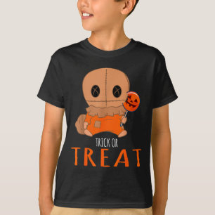 Trick or treat voodoo doll pumpkin face T-Shirt