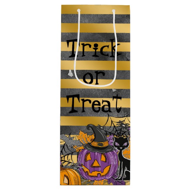 Trick or Treat Wine Gift Bag (Front)