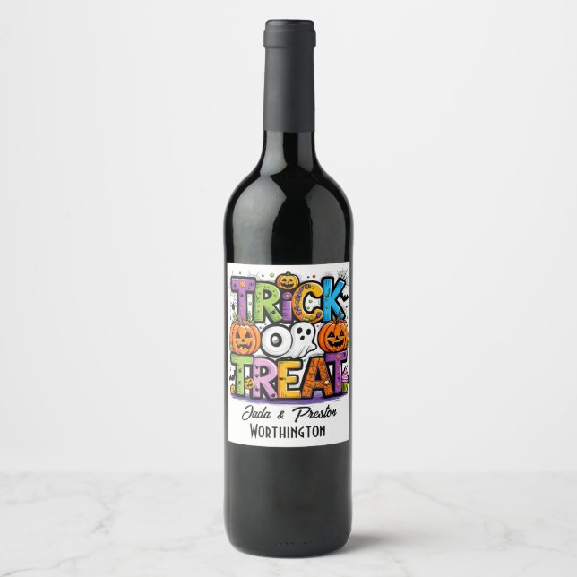  Trick or Treat  Wine Label (Front)