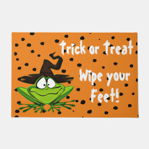 Trick or Treat Wipe Your Feet Halloween Doormat