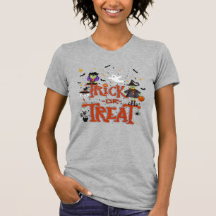 Trick or Treat Witch Ghost Cat Fun Halloween T-Shirt
