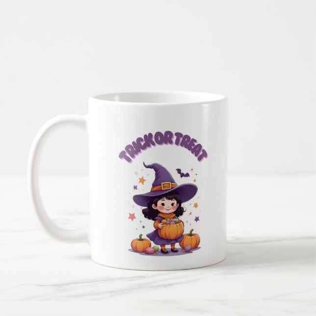 Trick or Treat Witch Mug - Jack O’Lantern Candy 11 (Left)