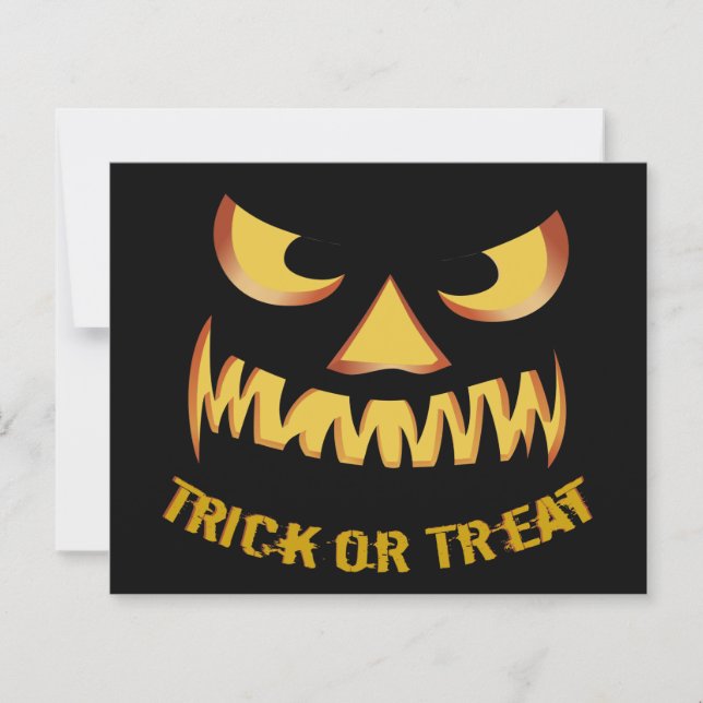 Trick or Treat with Pumpkin Face (Front)