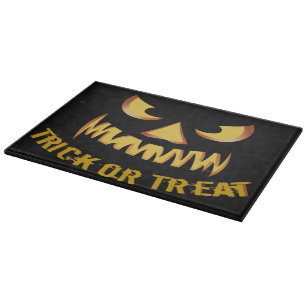 Trick or Treat with Pumpkin Face Cutting Board