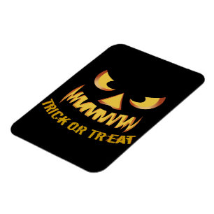 Trick or Treat with Pumpkin Face Magnet