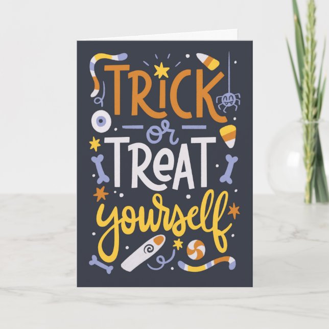 Trick or treat yourself card (Front)