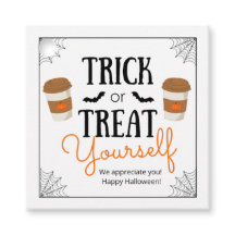 Trick or Treat Yourself Halloween Gift Tag 