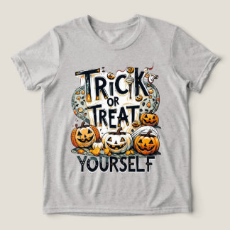 Trick Or Treat Yourself - Halloween Tri-Blend Shirt