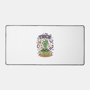 Trick Or Treat Yourself Zombie Hand Halloween Cand Desk Mat