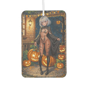 Trick or Treater, Brave Halloween Costume Girl Car Air Freshener