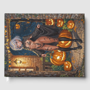 Trick or Treater, Brave Halloween Costume Girl Guest Book