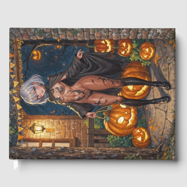 Trick or Treater, Brave Halloween Costume Girl Guest Book (Front)