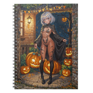 Trick or Treater, Brave Halloween Costume Girl Notebook