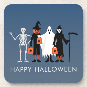 Trick or Treaters Halloween Coaster