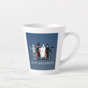 Trick or Treaters Halloween Latte Mug