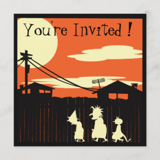 Trick Or Treaters Halloween Party Invitation