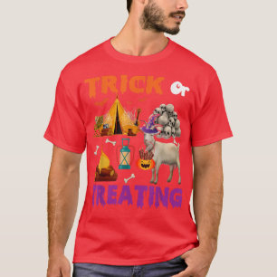 Trick Or Treating Halloween Goat Camping Scary Sku T-Shirt