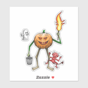 Trick or Treating Halloween Pumpkin