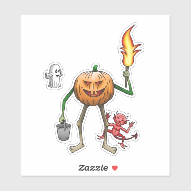 Trick or Treating Halloween Pumpkin (Sheet)