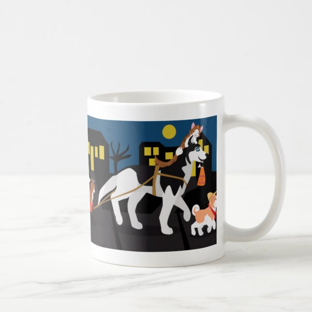Trick or Treating Pets Coffee Mug (Right)