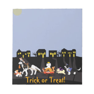 Trick or Treating Pets Notepad