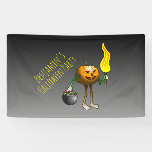Trick or  Treating Pumpkin Banner