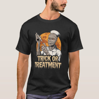 Trick or Treatment Funny Halloween Nurse T-Shirt