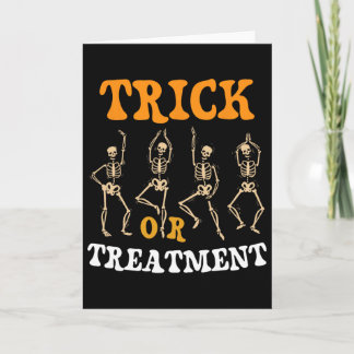 Trick Or Treatment Physical Therapy Skeleton Pt Ha Card