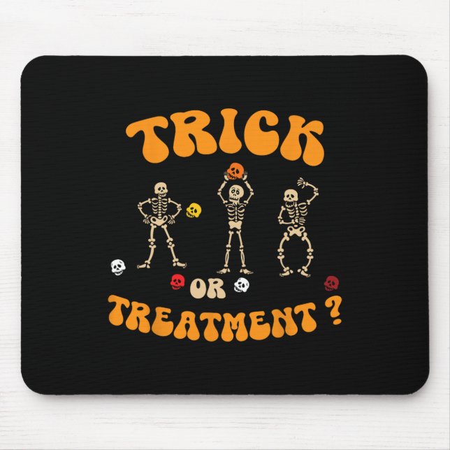 Trick Or Treatment Physical Therapy Skeleton Pt Ha Mouse Mat (Front)