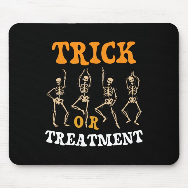 Trick Or Treatment Physical Therapy Skeleton Pt Ha Mouse Mat (Front)