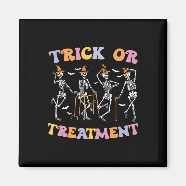 Trick Or Treatment Pt Physical Therapy Therapist H Magnet (Front)