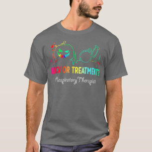 Trick Or Treatment Pumpkin Head Respiratory Thera T-Shirt