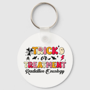Trick Or Treatment Radiation Oncology Halloween Key Ring
