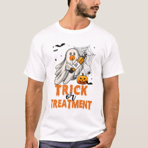 Trick Or Treatment Respiratory Therapist Halloween T-Shirt