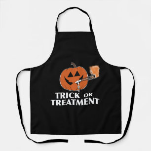 Trick or Treatment Respiratory Therapist Pumpkin Apron