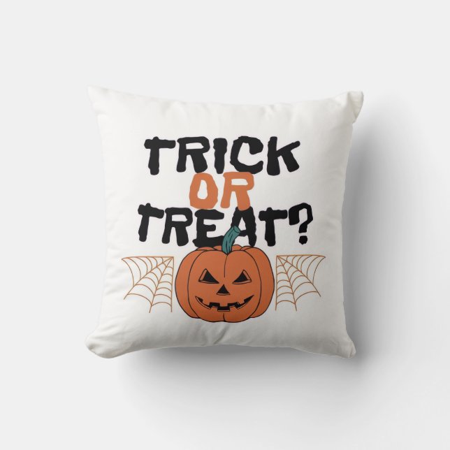Trick or Treats Halloween Pillows  (Front)