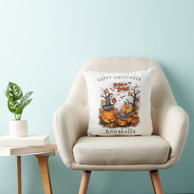 Trick or Treats I Halloween Pumpkin Cushion (Chair)