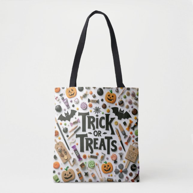 Trick or Treats Tote Bag (Front)