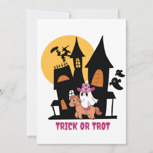 Trick Or Trot Thank You Card