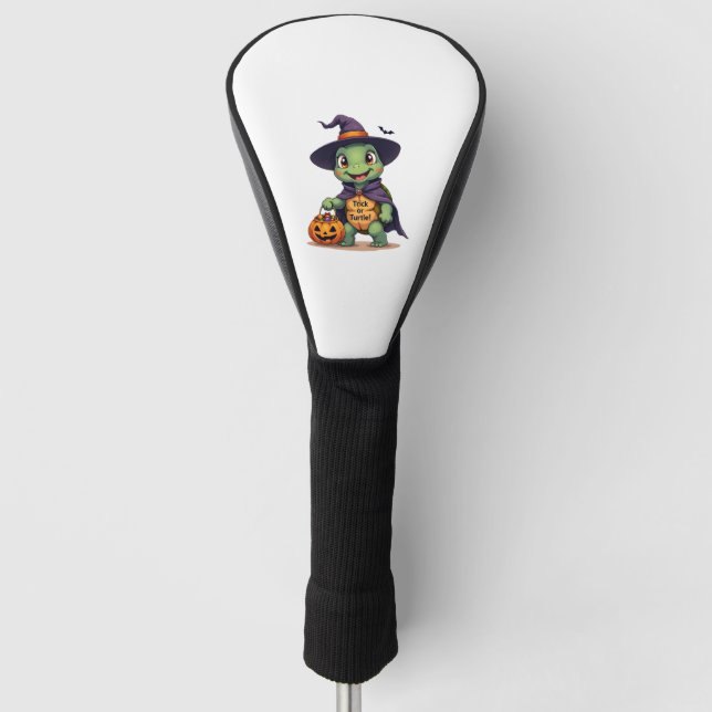 Trick-or-Turtle Golf Head Cover (Front)