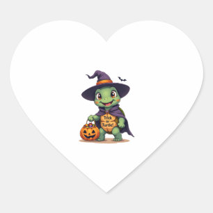 Trick-or-Turtle Heart Sticker