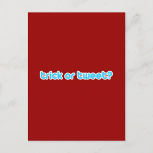 Trick or Tweet 2 Postcard