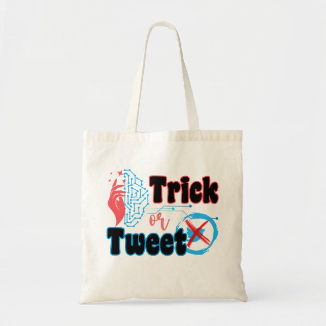 Trick or Tweet.b Tote Bag (Front)