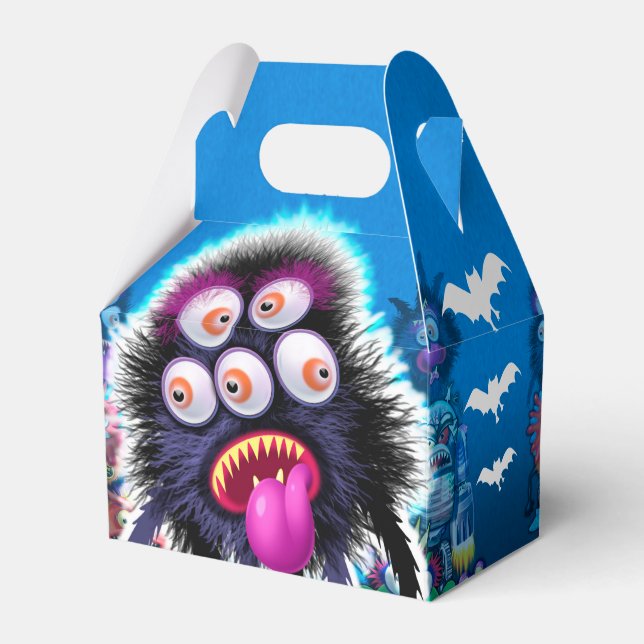 Trick orTreat Halloween Monster Favour Box (Front Side)