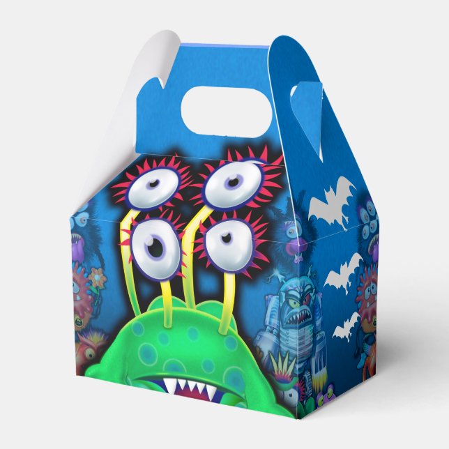 Trick orTreat Halloween Monster Favour Box Bogwump (Front Side)