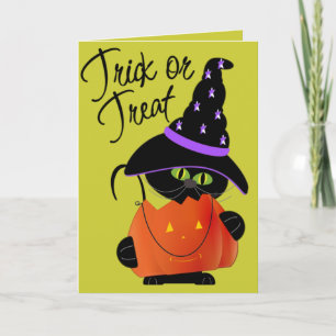 Trick r Treat Halloween Greeting Card