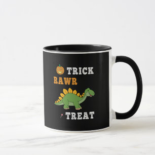 Trick Rawr Treat Cute Halloween Stegosaurus Dino Mug