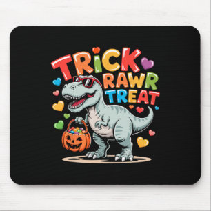 Trick Rawr Treat Dinosaur Trex Toddler Boys Hallow Mouse Mat