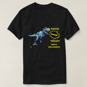 "TRICK RAWR TREAT" funny halloween dinosaur T-Shirt